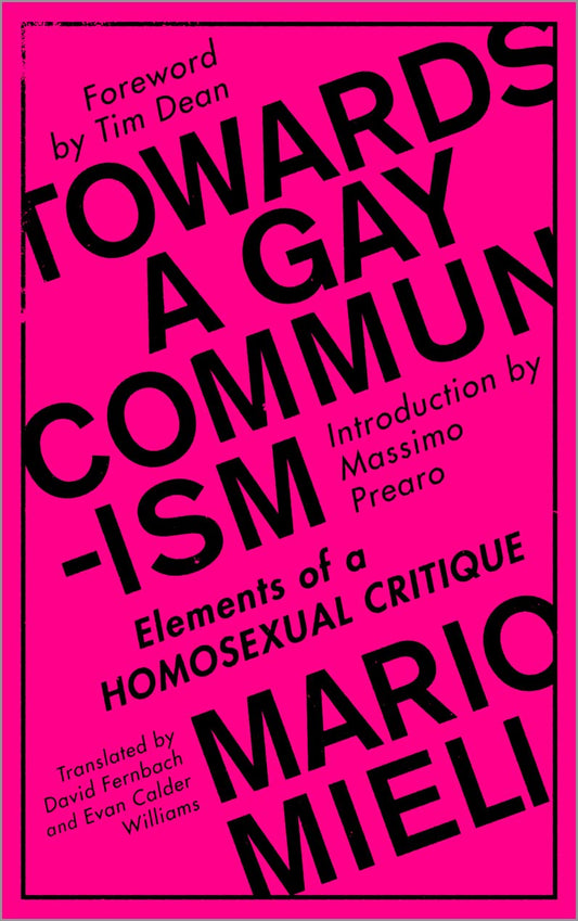 Towards a Gay Communism, by Mario Mieli